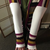 I made some adjustments to the sleeves to allow for colour blocking.